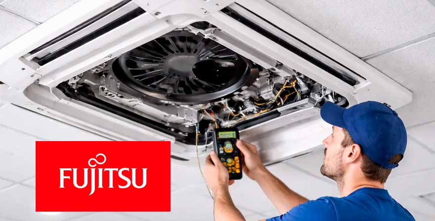 Reparación Aire Acondicionado Cassette Fujitsu en Madrid