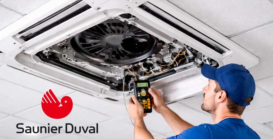 Reparación Aire Acondicionado Cassette Saunier Duval en Madrid 