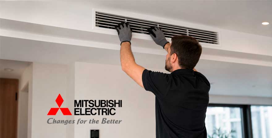 Reparación Aire Acondicionado de Conductos Mitsubishi en Madrid 