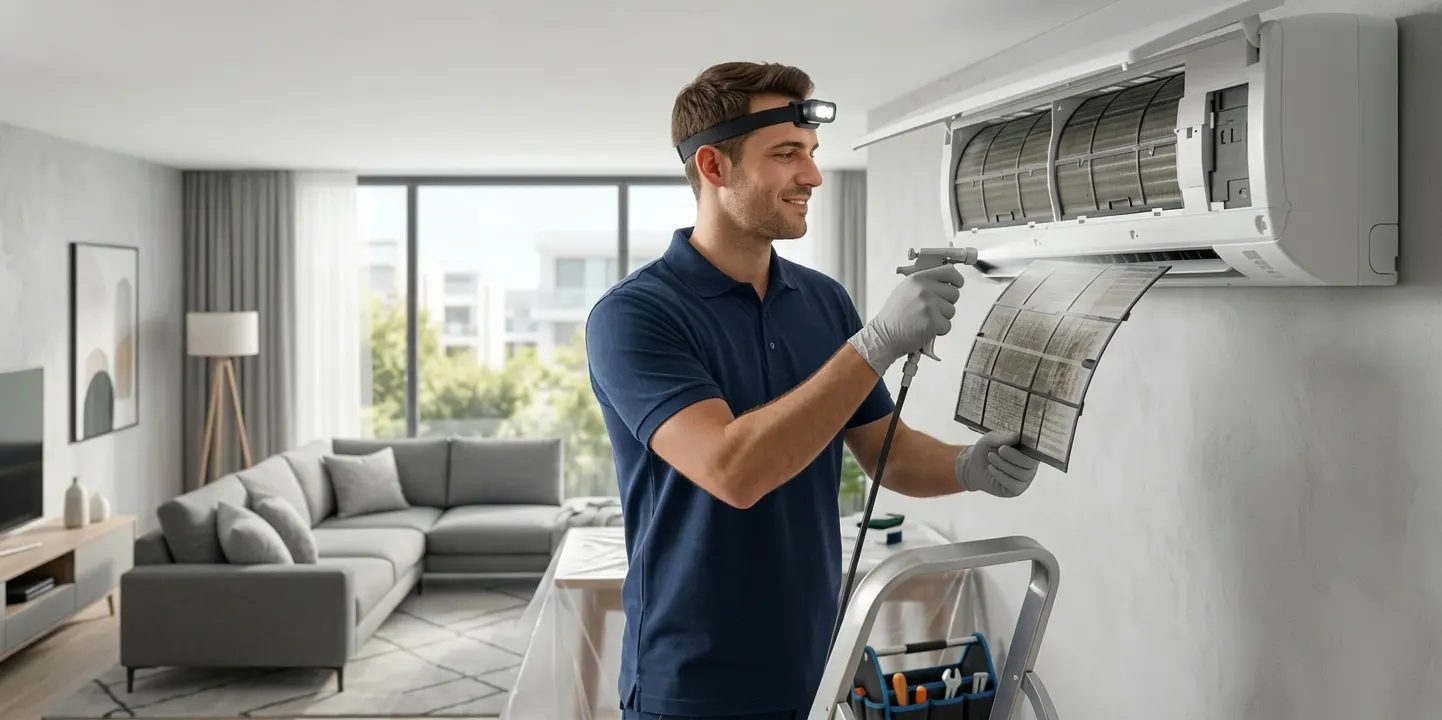 Técnicos de Limpieza y Mantenimiento de Aire Acondicionado